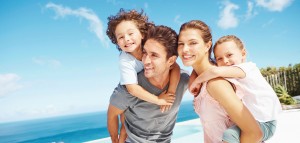 Family on Beach