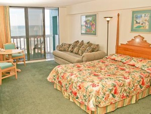 Oceanfront Studio with One King Bed
