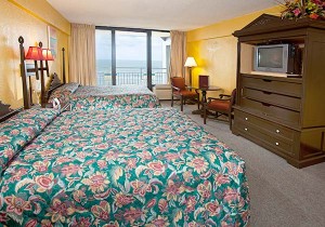 Oceanfront One Bedroom Suite with Two Double Beds